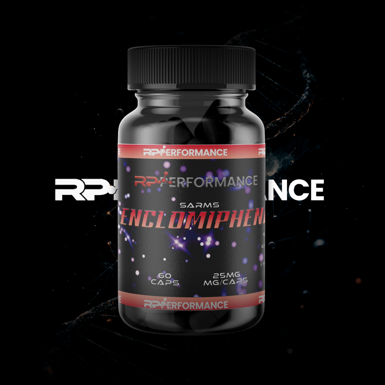 ENCLOMIPHENE Citrate 25mg x 60caps : Research Only